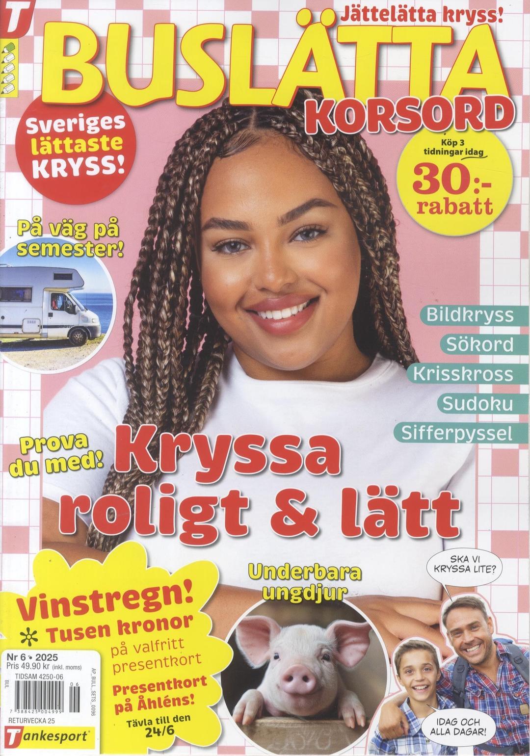 Buslätta Korsord