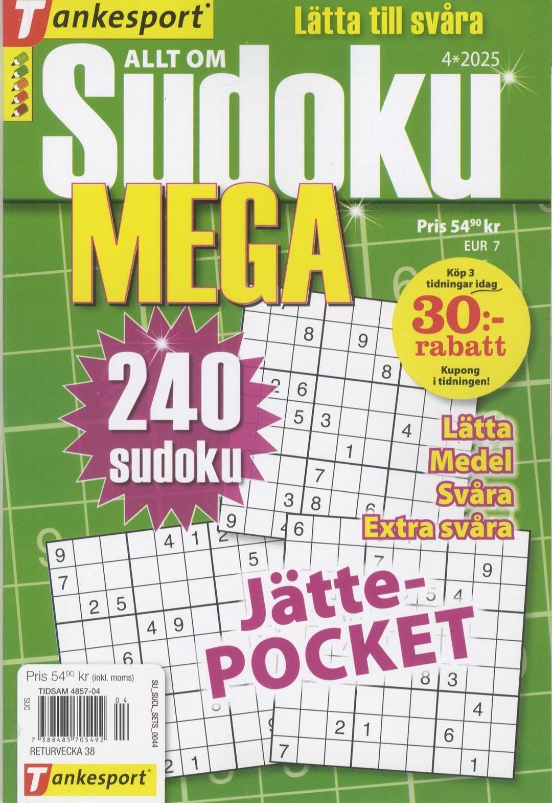 Allt om Sudoku MEGA