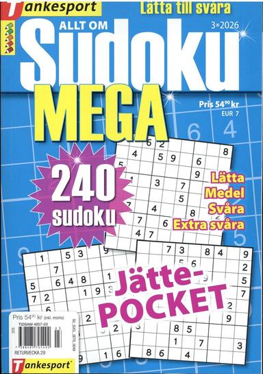 Allt om Sudoku MEGA