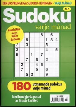Sudoku varje månad