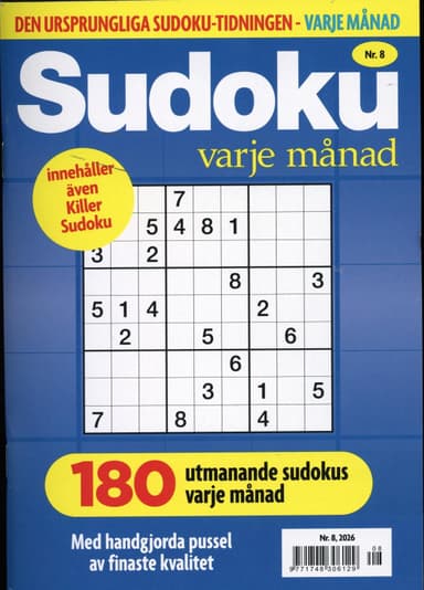 Sudoku varje månad